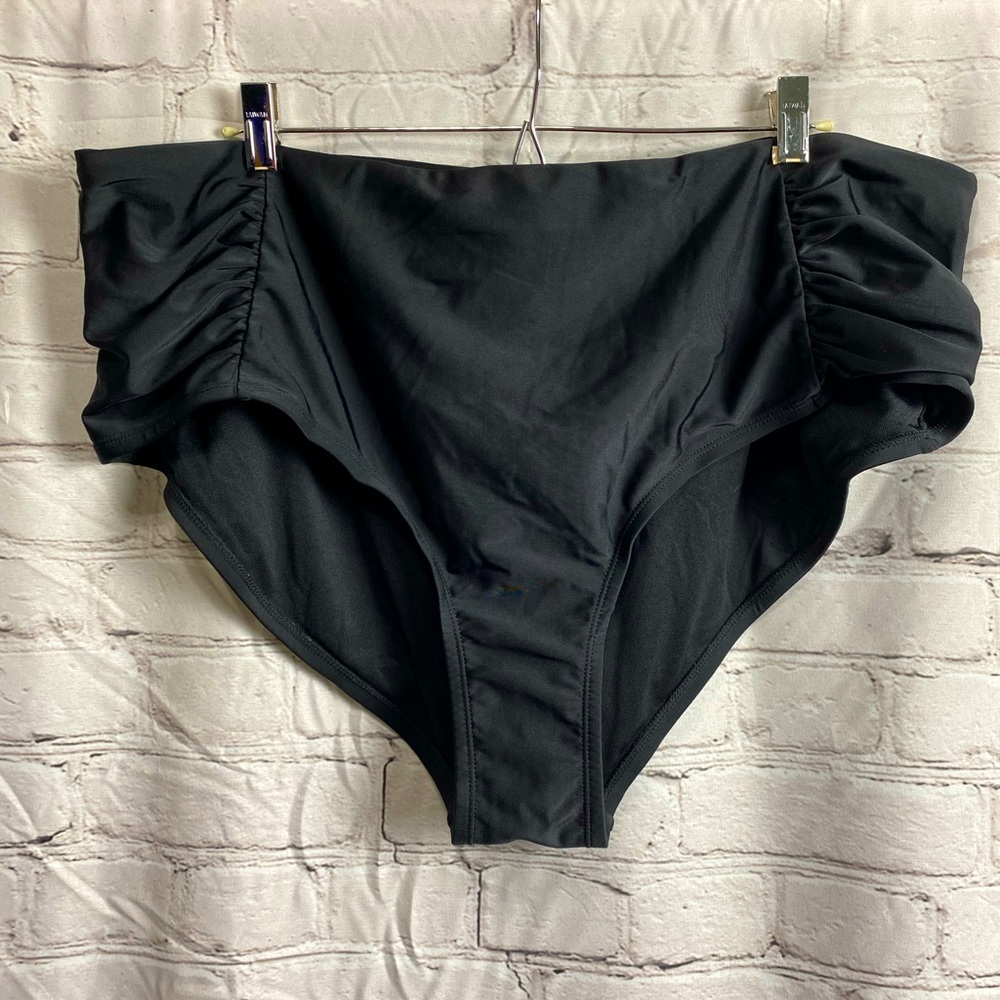 New Black Swim Bottoms. Size 1X
